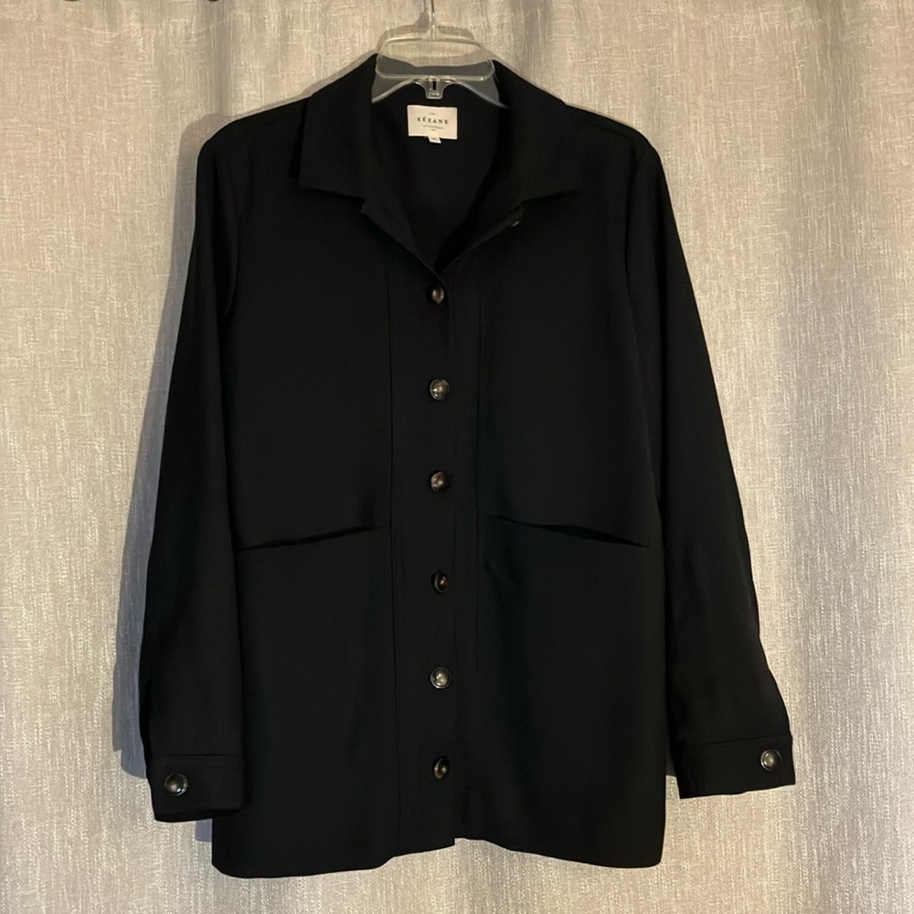 Sézane Will Jacket - Black size Medium